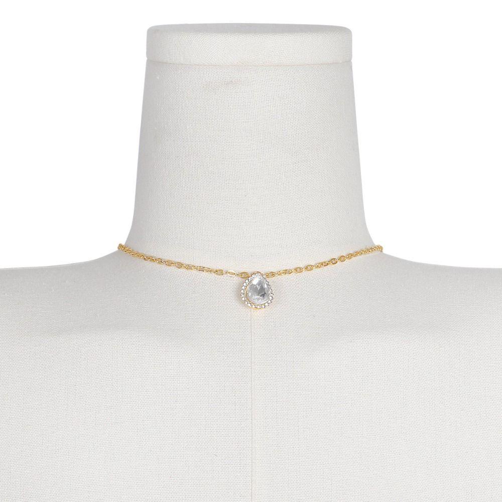 Hanging Neck Style Drop Crystal Body Chain Dress Charm Rhinestone Chest Chain Female Lady Girl