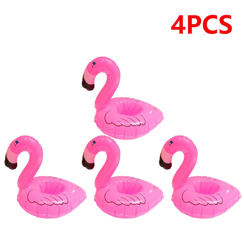 Float Inflatable Drink Cup Holder Pvc Floating Water Coaster Swimming Pool Drink Float Toy Flamingo Drinkware Tray Party Decor