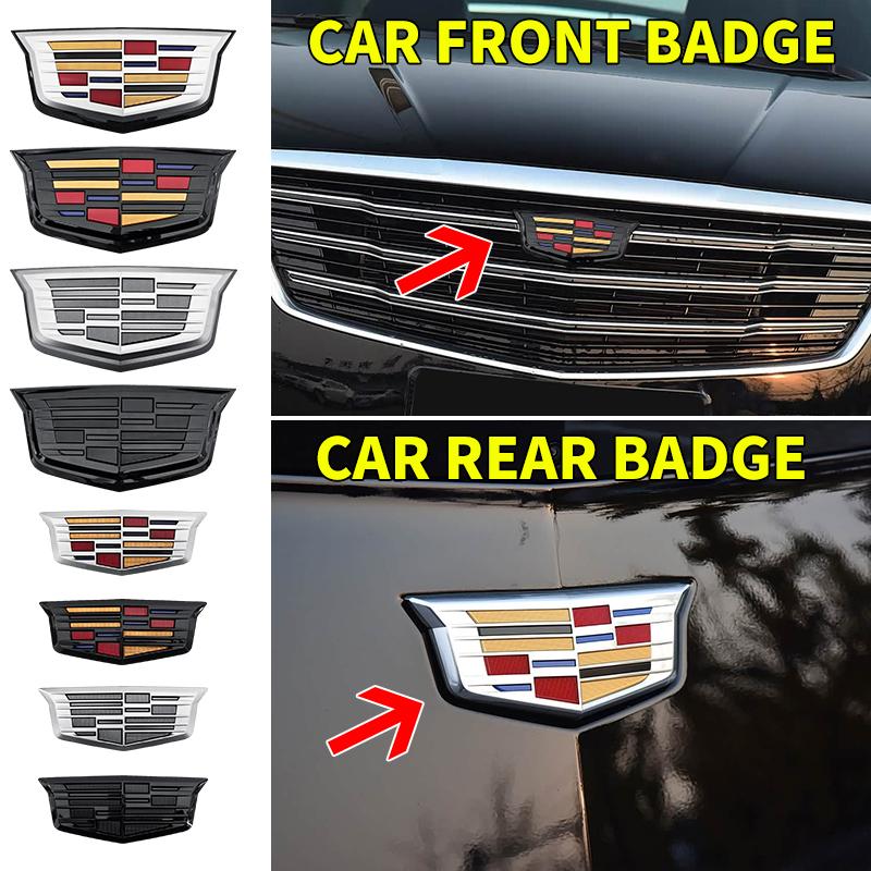 1PCS ABS for Cadillac Logo CT4 CT5 CT6 XT4 XT5 XT6 ATS XTS Car Front Center Grille Emblem Rear Trunk Badge Sticker Accessories