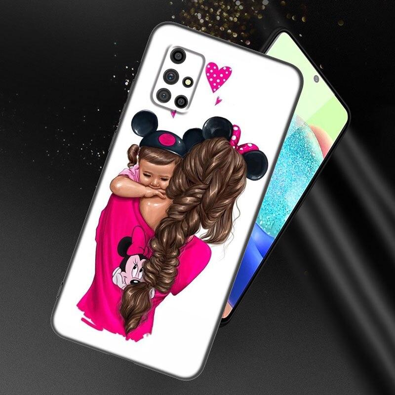 Beautiful Mother Daughter Son Phone Case For Samsung A21 A30 A50 A52 S A13 A22 A32 4G A23 A33 A53 A73 5G A12 A31 A51 A70 A71 A72