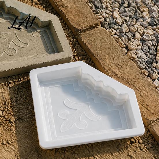 Handmade Pathway Paver Garden Stepping Stone Mold Reusable Concrete Personalized Decoration DIY Cement Pavement Mould for Patio Backyard Walkway