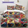 Colorful Dachshund Pattern Bedding Home Decoration Birthday Gift (1 * duvet cover + 2 * pillowcase, without core)