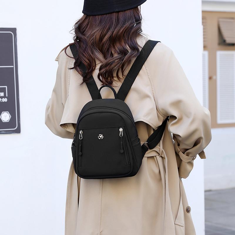 Водоотталкивающий нейлоновый рюкзак женский небольшой рюкзак легкий дорожный школьный ранец