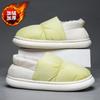 New Casual Women'S Slippers Home Winter Indoor Warm Shoes Thick Bottom Fur Plush Waterproof House Slippers Couple Cotton Shoes