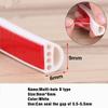 New 6M Silicone Rubber Weather Strip I/E/D Type Seal Strip for Doors Windows Self Adhesive Anti Collision Soundproof Waterproof