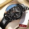 Men Watch Fashion Top Luxury Sport Men's Wristwatch Waterproof Luminous Leather Date Quartz Watches Man Casual Clock