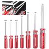 Hexagon Screwdriver Silver+Red Single Flat Head Hex Steel Toys