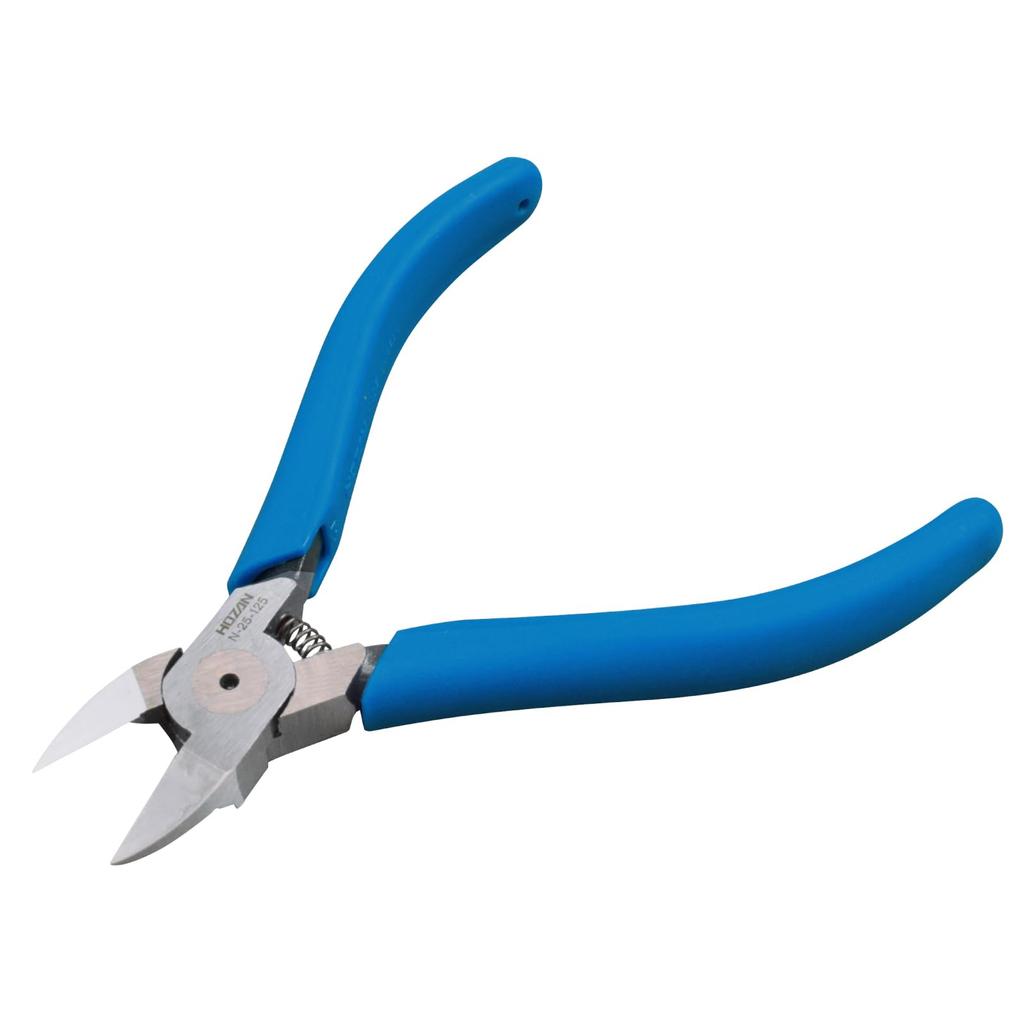 HOZAN Plastic Nippers with Coil Plastic Fatigue-Reducing Spring, 5.0mm N-25-125