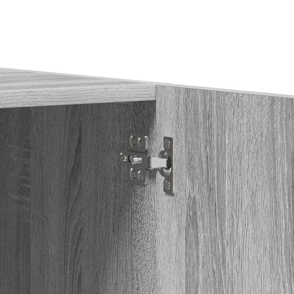 Wardrobe Grey Sonoma 90 x 52 x 200 cm Engineered Wood