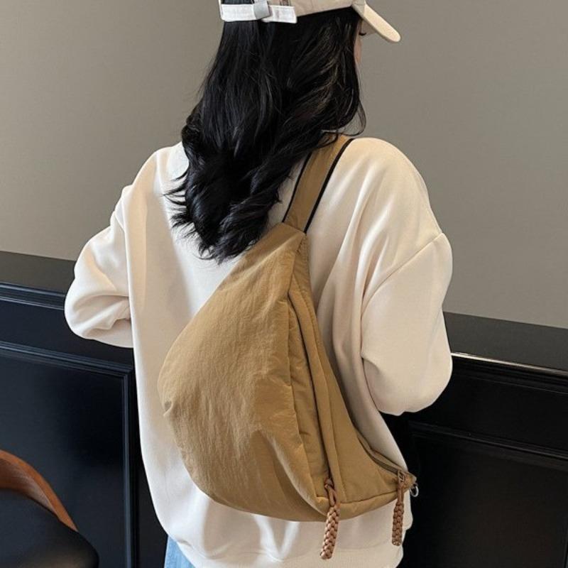 Casual Messenger Bag Fashion Trend Student Personalized Dumpling Bag Large Capacity Fresh Tote Bag Shoulder Bag