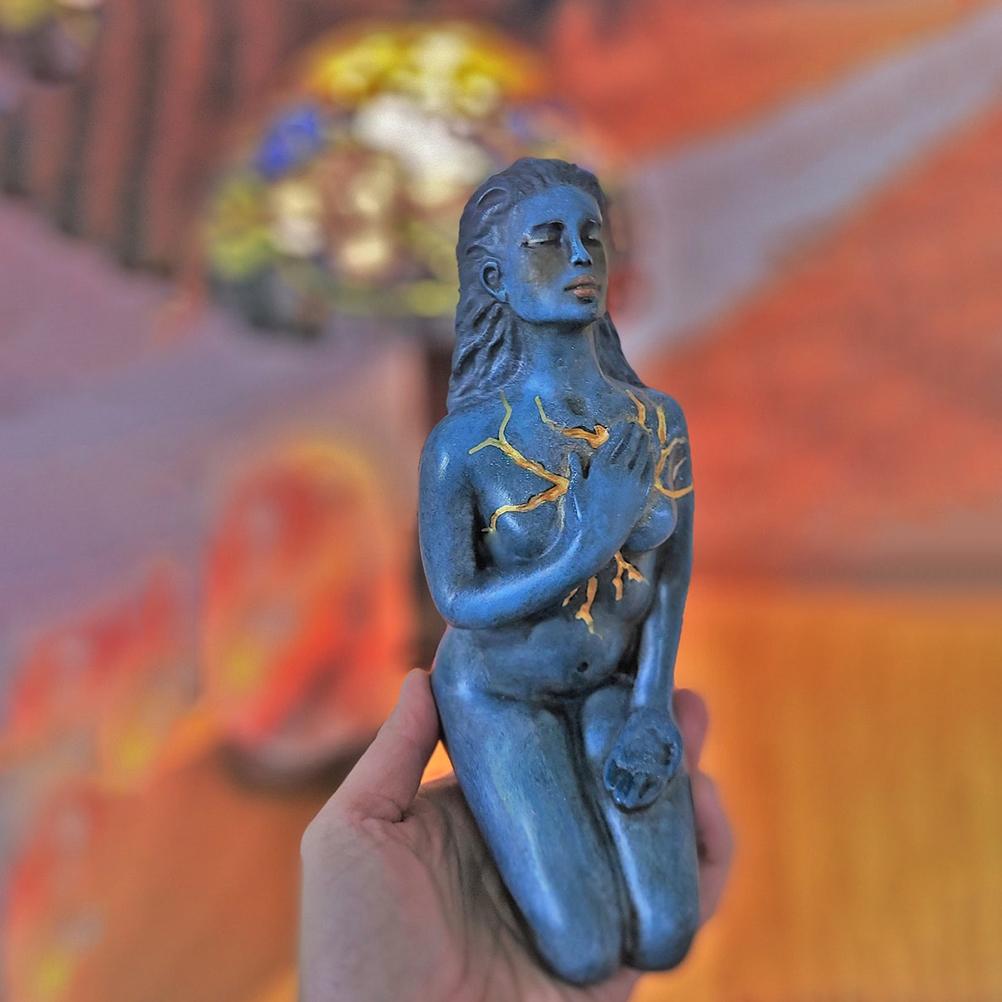 Статуэтка Богини Духа, формирующая любовь к себе, смола, скульптура, фигурка, декор для гостиной, офиса, украшения