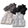 New bread puff cotton vest women's Korean version stand-up collar small coat women's versatile warm outer jacket