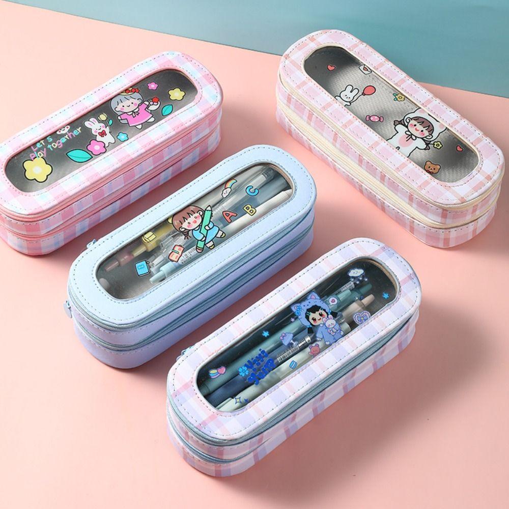 Multifunctional Pencil Box Large Capacity Pencil Bag Gift Cartoon Pencil Case  Student