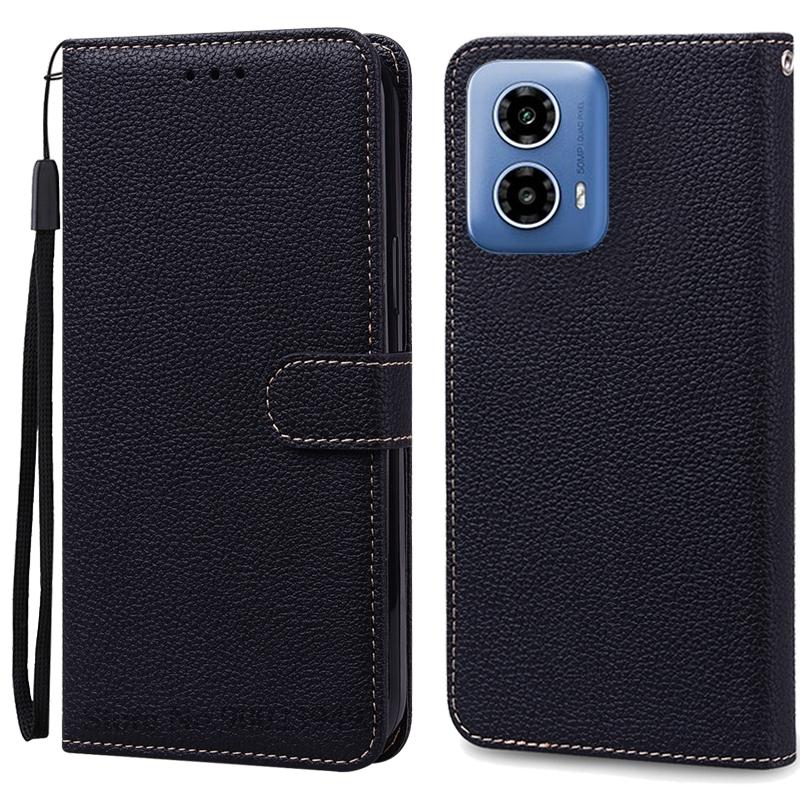 Для Moto G34 5G чехол кожаный кошелек раскладной телефон чехол для Motorola G34 5G чехол книжка чехол для Moto G34 чехол Fundas Shell