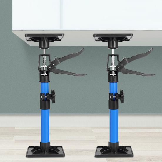 2Pcs Cabinet Jacks Hand Support Rod Telescopic Steel Pole Adjustable Quick Support Rod DIY Installation Helper