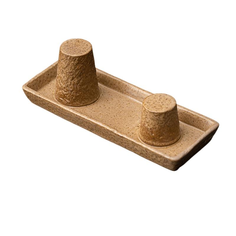 Грубая керамическая сушилка для горшков, держатель для крышек, ретро фиолетово-песочный чайник, подставка для горшка, аксессуары для чайного набора кунг-фу, бытовые