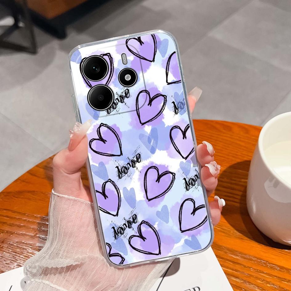 Забавные черные задние крышки для кота для Redmi Note 14 Pro Plus A3 K80 Pro A4 14R новый чехол для телефона эстетический дизайн жидкий силиконовый мягкий корпус для Redmi бампер