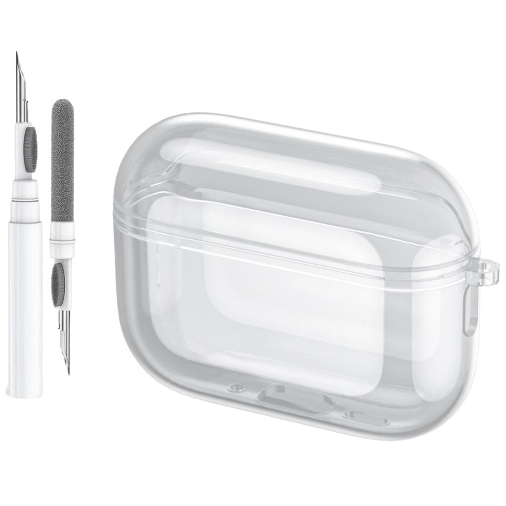 Мягкий ТПУ чехол для Airpods Pro 3 Новый защитный противоударный чехол с текстурой кожи с ремешком и набором для чистки для Airpods Pro 3