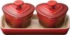 Petit Ramequin D'Amour Set, Cherry Red, 910223-00-06 [Official Japanese Product]