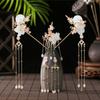 Hair Comb Women Hair Accessories Pearl Tassel Hair Stick Chinese Hairpin Set Hairstyle Design Tool