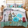 British men's American three-piece bedding set eBay3D digital printing quilt set cool