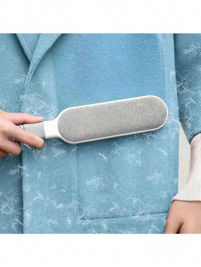 1 шт. Многоразовая щетка для уборки пыли, Двусторонняя щетка для удаления шерсти домашних животных, Ручная статическая щетка для удаления волос, Подходит для кошек, Одежды, Дивана
