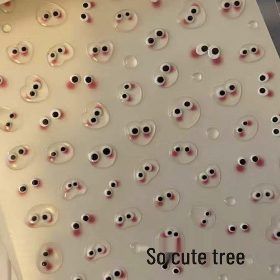 Милые Конфетные Бобы Прозрачные Желейные Наклейки для Маникюра