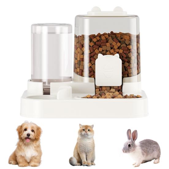 Автоматическая кормушка и поилка для кошек 2-в-1, съемная, неэлектрическая, набор кормушки и поилки для домашних животных для кошек и маленьких собак