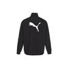 Puma Однотонная куртка с логотипом и принтом букв на молнии, воротником-стойкой, унисекс, черная 536771-01