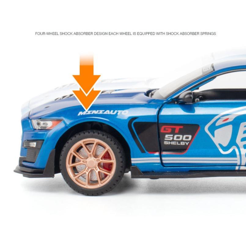 1/24 FORD MUSTANG SHELBY GT500 литые модели автомобилей и игрушечные транспортные средства игрушечные машинки детские игрушки для детей рождественские подарки игрушка для мальчика