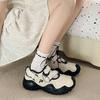 Mary Jane Niche Retro Ugly Cute Shoes Women's Summer 2025 New Velcro Platform Hollow Sports Sandals Women's Shoes