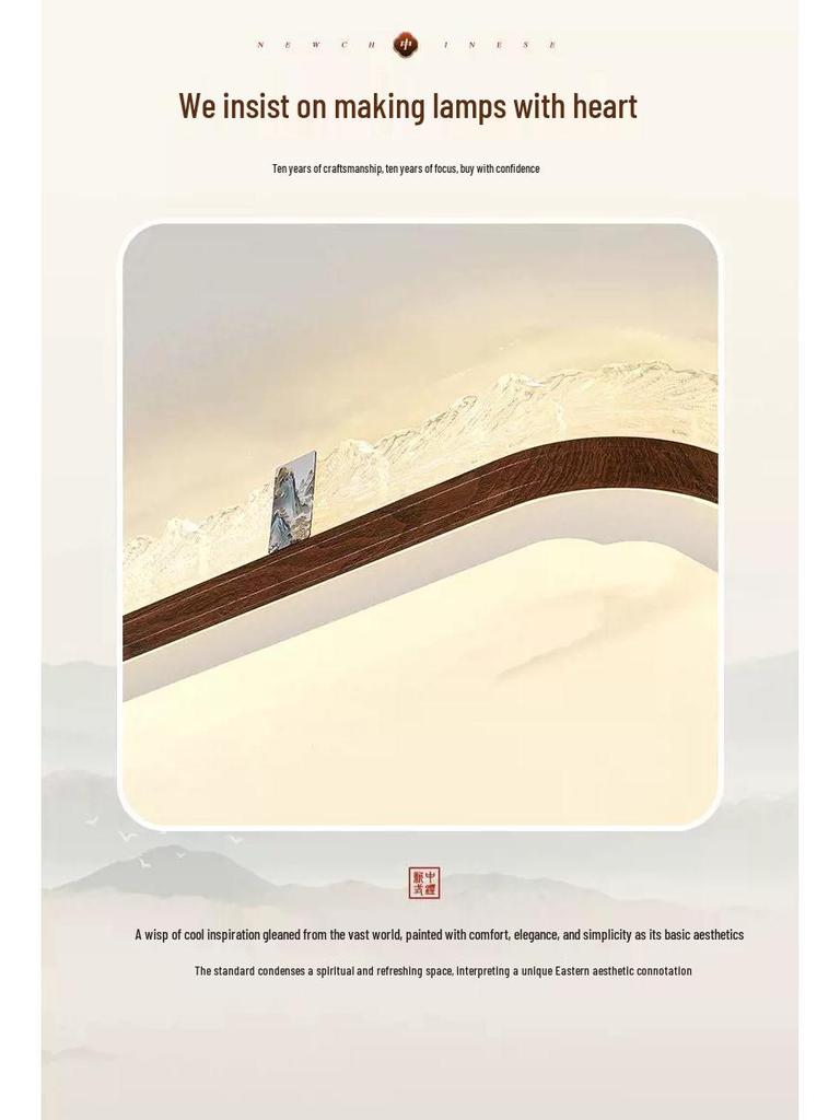 Роскошный современный китайский потолочный светильник - стиль середины века, высококлассное атмосферное освещение 2025