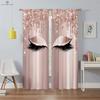 Simple Window Curtains, Unicorn Eyelash Pattern, Custom Curtains, Kids Room, Living Room, Kitchen, Home Decoration