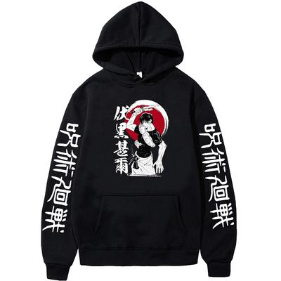 Харадзюку Аниме Jujutsu Kaisen Худи Одежда Унисекс Wo Унисекс Каваи Тодзи Фусигуро Унисексга Мультяшный Весна Свободный Повседневный Свитшоты Топы