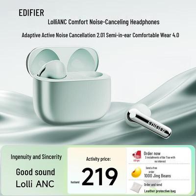 Edifier Lolli ANC Полувкладыши Bluetooth-наушники с активным шумоподавлением
