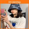 Youthful Allseason Denim Bucket Hat Womens Trendy Street Style Sunshade Cap