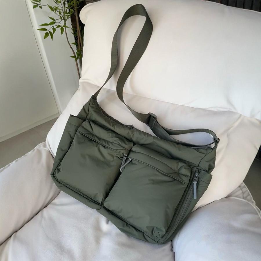 Casual Multi-pocket Messenger Bags for Women Fashion Nylon Shoulder Bag Ladies Large Handbags Female Travel Shopping Tote Purse