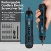 1300MAH Rechargeable Cordless Electric Screwdriver Set 3.6V Power Screwdrivers Drill 4 Torque Screw Driver Household Repair Tool