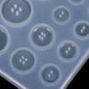 New DIY Silicone Mold Resin Button DIY Handmade Resin Mold with Hole Pendant Button Non-stick Art Mold Decor Cake Baking Tools