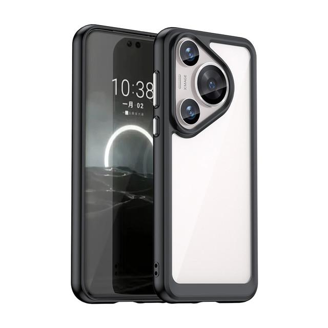 Для Huawei Pura 70 Pro Чехол Huawei Pura 70 Pro Plus Ultra Cover Противоударный Жесткий ПК Роскошный силиконовый защитный чехол для телефона Huawei Pura 70