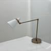 Table Lamp Swing Arm Adjustable Desk Lamps White Shade And Raw Brass Table Lamp Décor