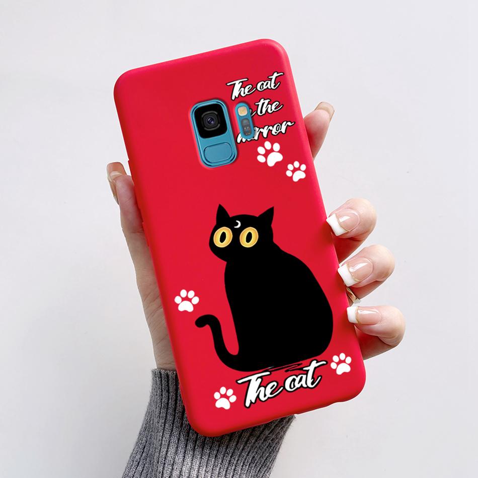 Case For Samsung Galaxy S9 S 9 Plus Phone Cover Cute Cat Cartoon Bear Frog Soft TPU Coque For Samsung S9 Bumper S9+ S9PLUS Funda