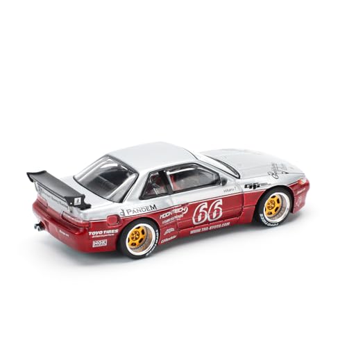 POP RACE 1/64 Pandem Silvia S13 - Moontech Red Готовая модель PR640258