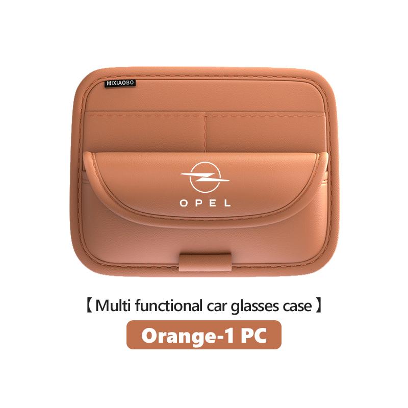 Car Glasses Case Multi Functional Auto Sunglass Holder With Pocket For Opel Vectra Zafira Meriva Mokka Grandland Vivaro Antara MH8