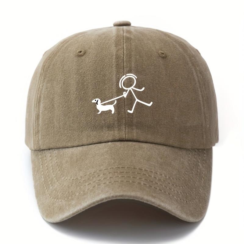 Модная бейсболка с принтом для собак, подарок для любителей собак, простой и стильный дизайн, снаряжение для путешествий на открытом воздухе