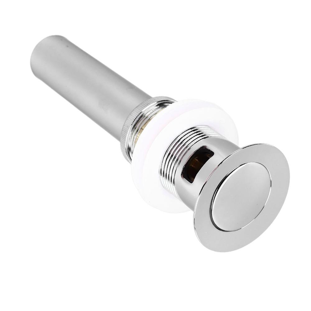 Stainless Steel Sink Drain Push Bounce Sink Drain Parts Premium Sink Stopper Bathroom