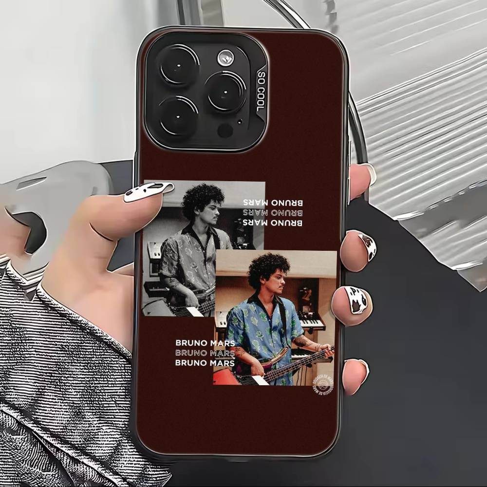 Чехол для телефона с певцом Бруно Марсом для iPhone 17,16,15,14,13,12,11 Plus,Pro Max,XS, Цветной Серебристый Черный Чехол
