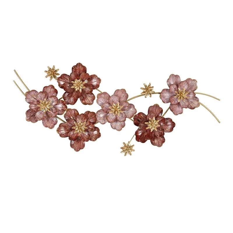 Nordic 3D Flower Sofa Background Wall Decoration Handmade Iron Wall Decoration Wall Hanging Esthetic Room Decor