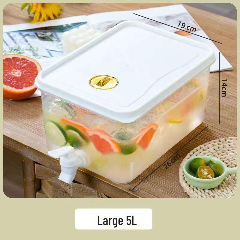 Кувшин для холодильника большой емкости с краном для напитков со льдом, сока и фруктового чая