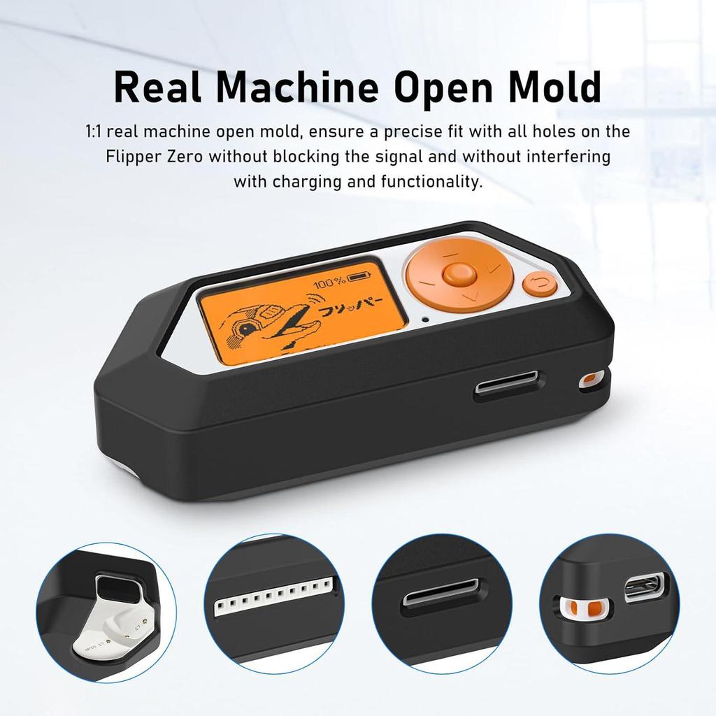 Силиконовый чехол и защитная пленка для пульта дистанционного управления Flipper Zero Dolphin
